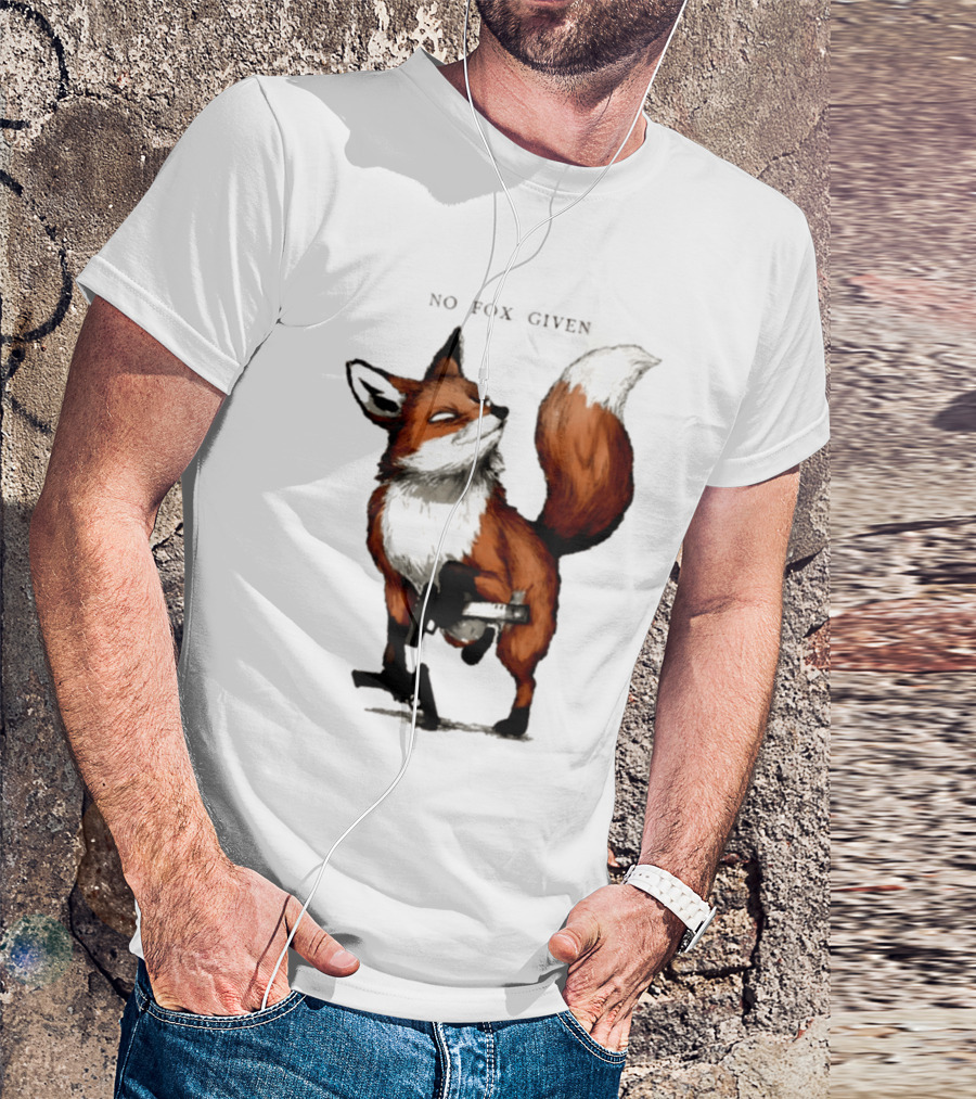 No Fox Given With Pistol And Attitude T-Shirt