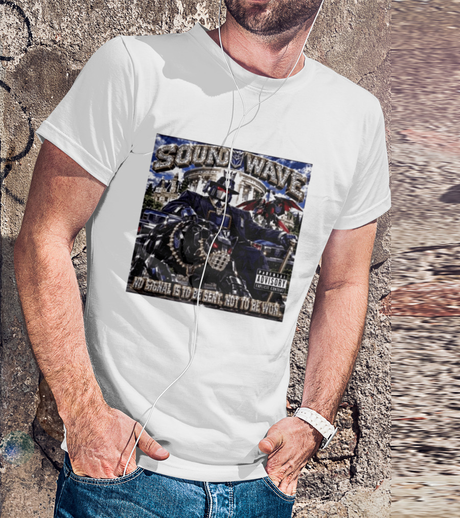 Sound Wave No Signal Is To Be Sent Not To Be Won Transformers T-Shirt