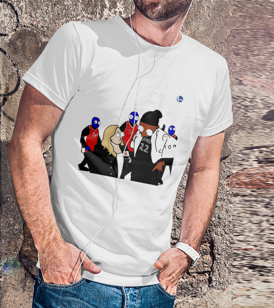 WNBA Las Vegas Aces A'ja Wilson Interview Cartoon 22 T-Shirt