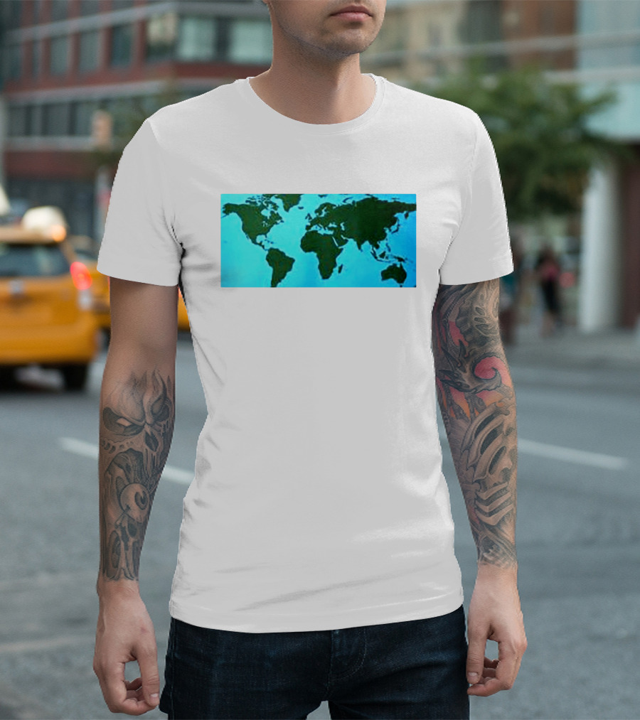World Map Planet Earth Travel Adventure Journey T-Shirt