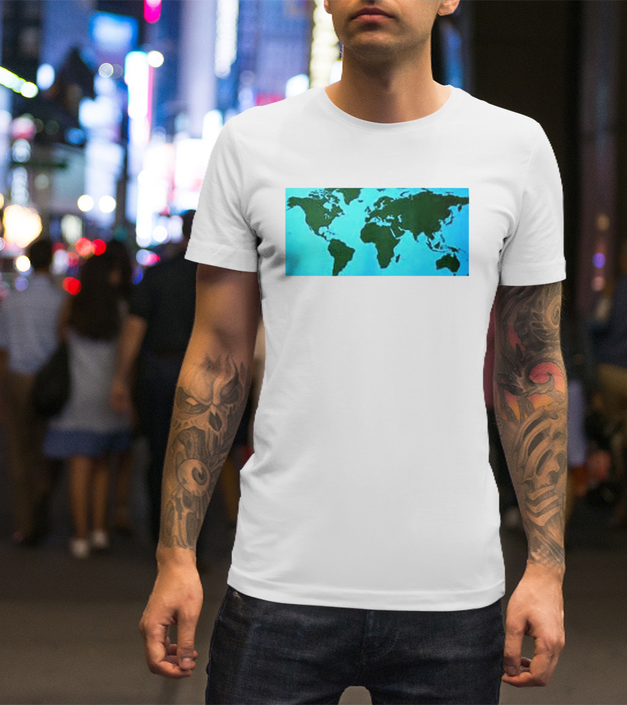 World Map Planet Earth Travel Adventure Journey T-Shirt