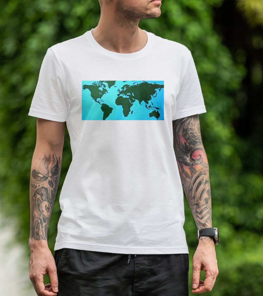 World Map Planet Earth Travel Adventure Journey T-Shirt