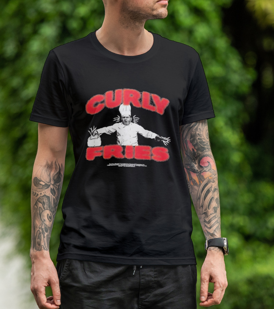 Finn Wolfhard Curly Fries Chef 2026 Faces Mashed Potato T-Shirt