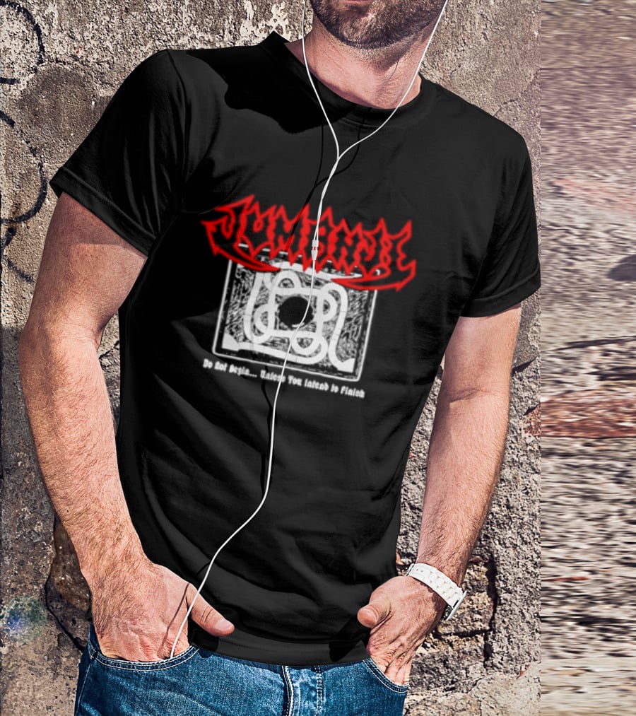 Jumanji Do Not Begin Unless You Intend To Finish Red And White T-Shirt