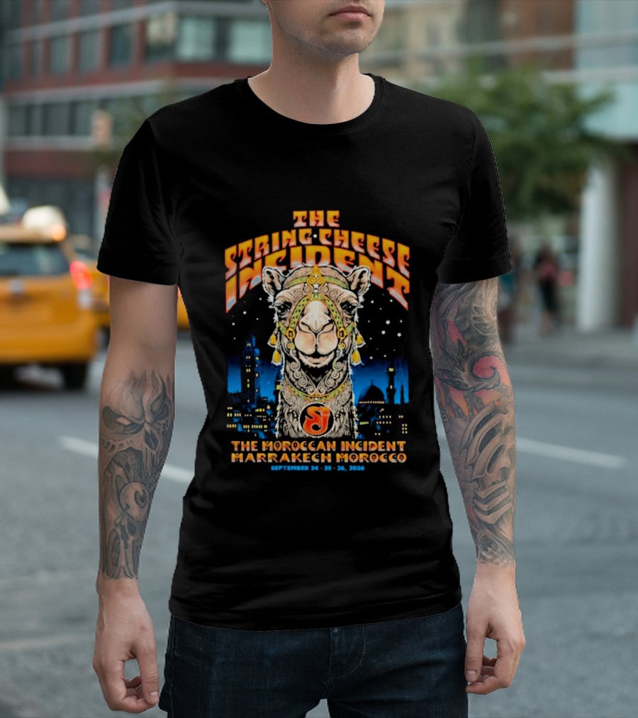 The String Cheese Incident Moroccan Incident Marrakech Morocco September 24 25 26 2026 T-Shirt