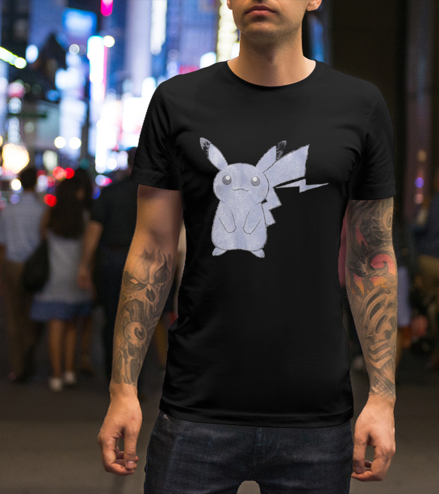 Thunderbolt Project Black Pikachu By Fragment And Pokémon Los Angeles T-Shirt