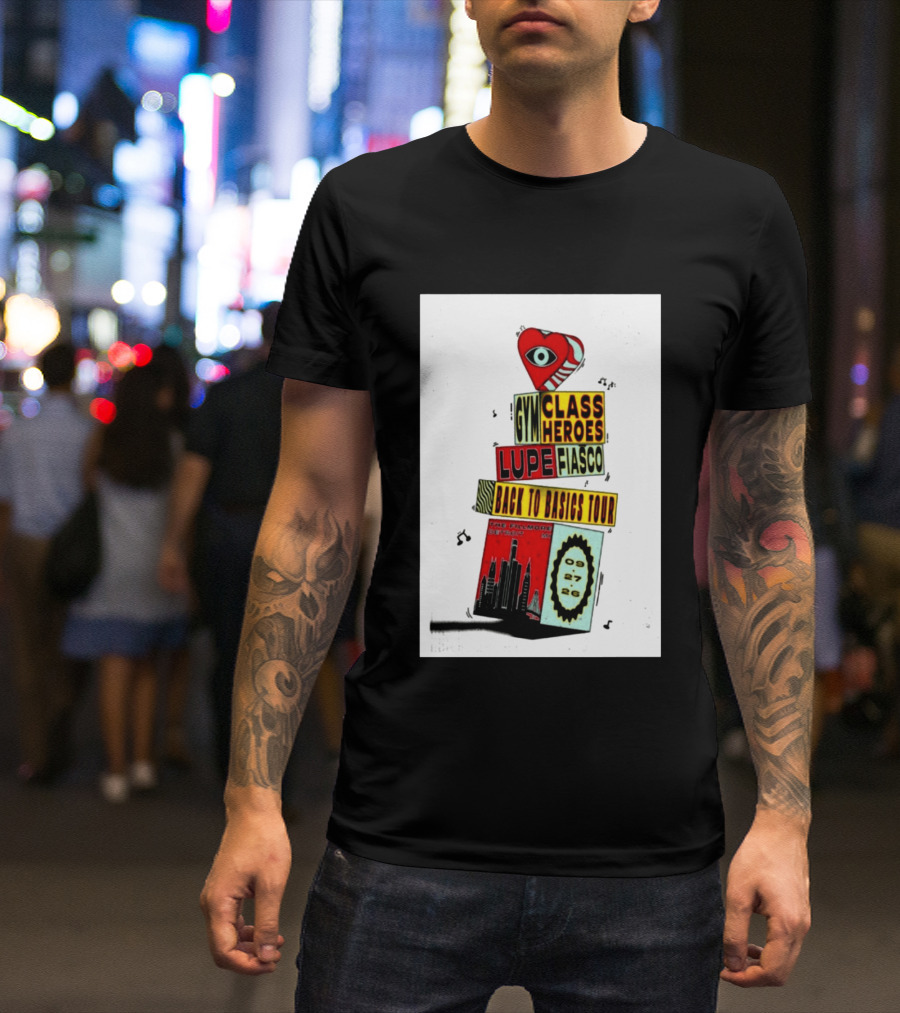 Back To Basics Tour Gym Class Heroes Lupe Fiasco The Fillmore Detroit Sep 27 2026 T-Shirt
