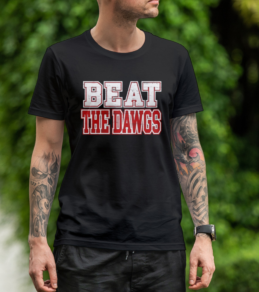 Beat The Dawgs NCAA Football Rivalry Game Day T-Shirt