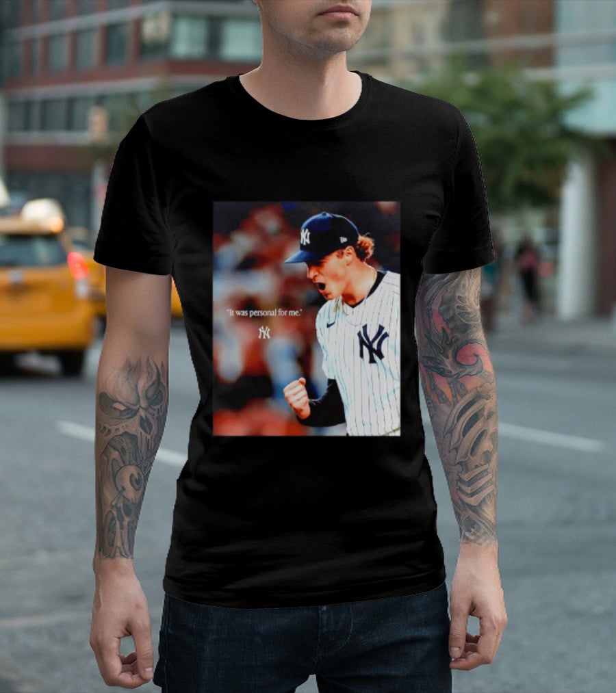 Ben Rice New York Yankees It Was Personal For Me Yankees Baseball T-Shirt