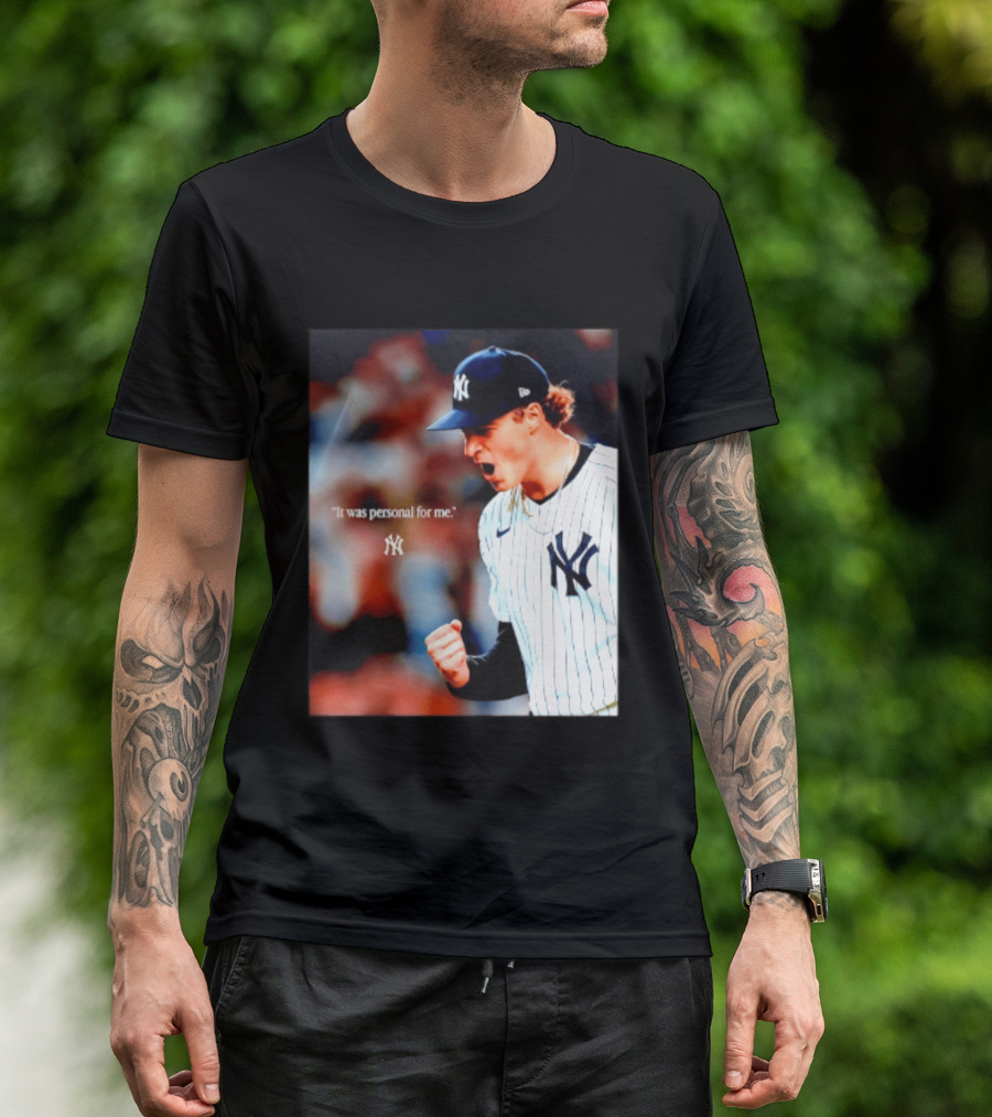 Ben Rice New York Yankees It Was Personal For Me Yankees Baseball T-Shirt