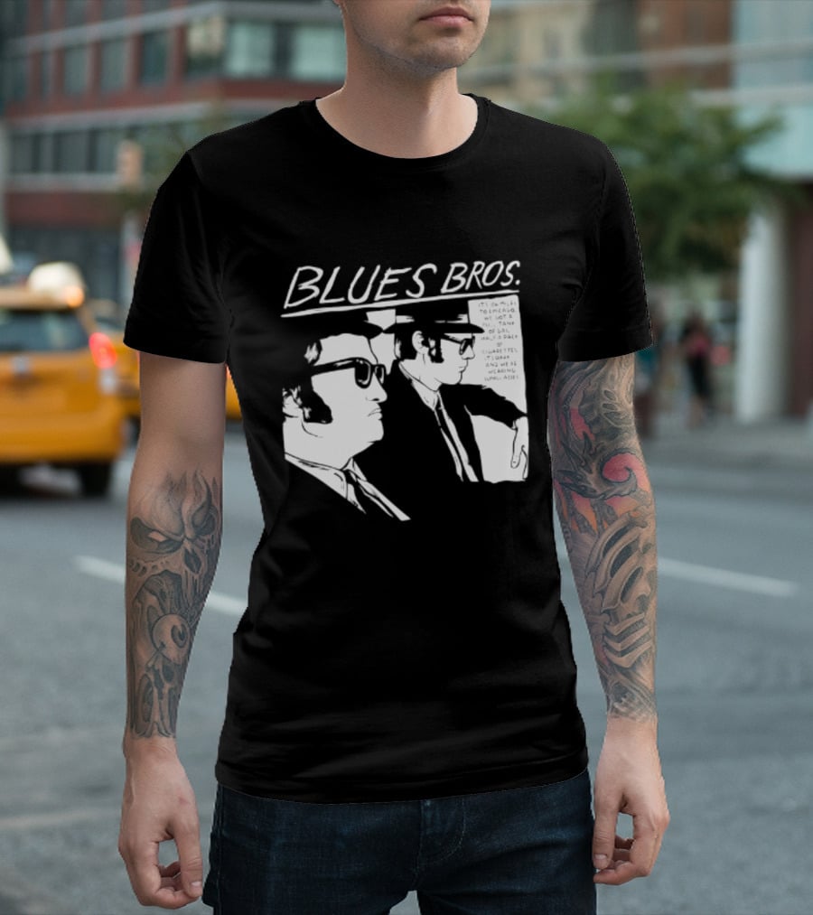 Blues Brothers It's 106 Miles To Chicago Full Tank Of Gas Half A Pack Of Cigarettes T-Shirt