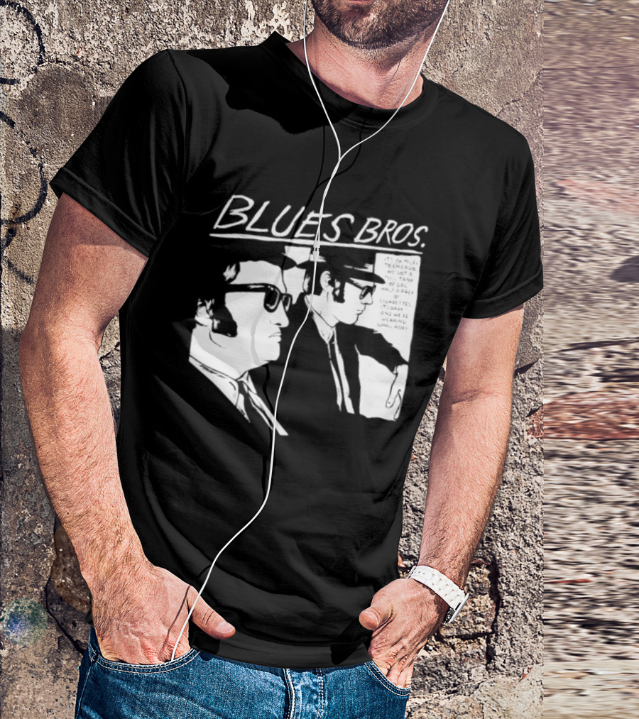 Blues Brothers It's 106 Miles To Chicago Full Tank Of Gas Half A Pack Of Cigarettes T-Shirt