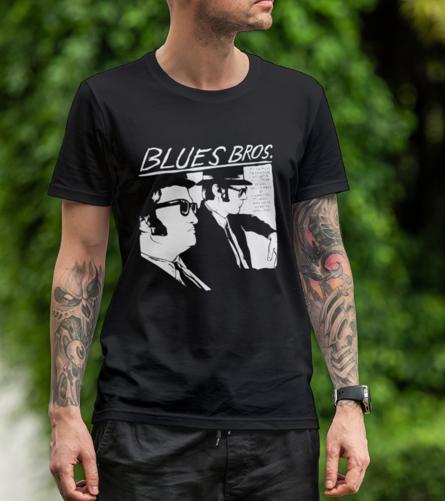 Blues Brothers It's 106 Miles To Chicago Full Tank Of Gas Half A Pack Of Cigarettes T-Shirt