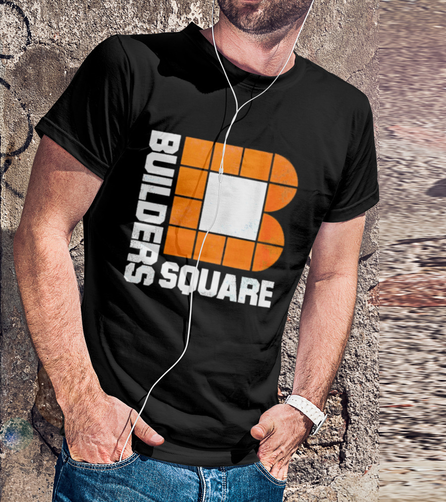 Builders Square Vintage Hardware Store Iconic Retro Logo Block T-Shirt