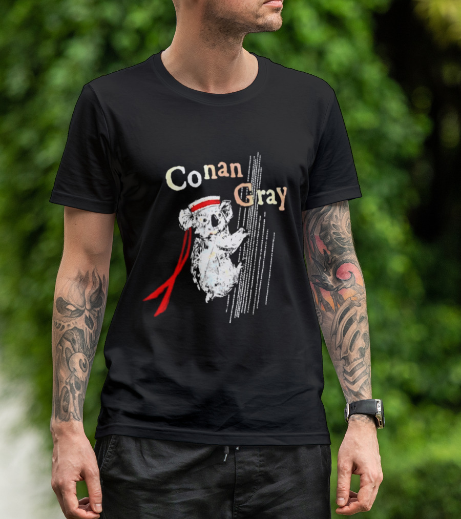 Conan Gray Koala In Red Headband With Stripes Sailor Indie Pop Singer T-Shirt