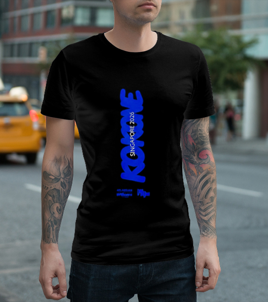 Kokone Singapore 2026 Atlassian Williams Blue Vertical T-Shirt
