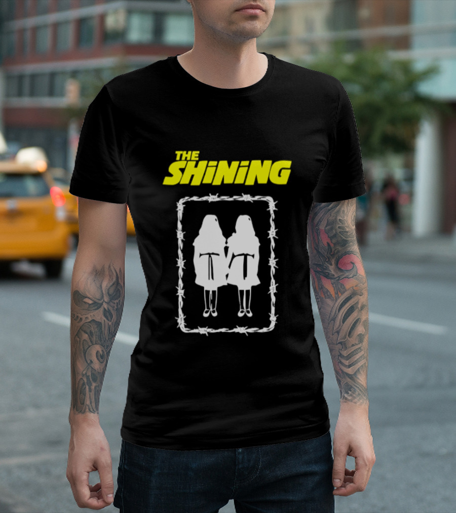 The Shining Grady Twins Barbed Wire Horror Movie Iconic Scene T-Shirt