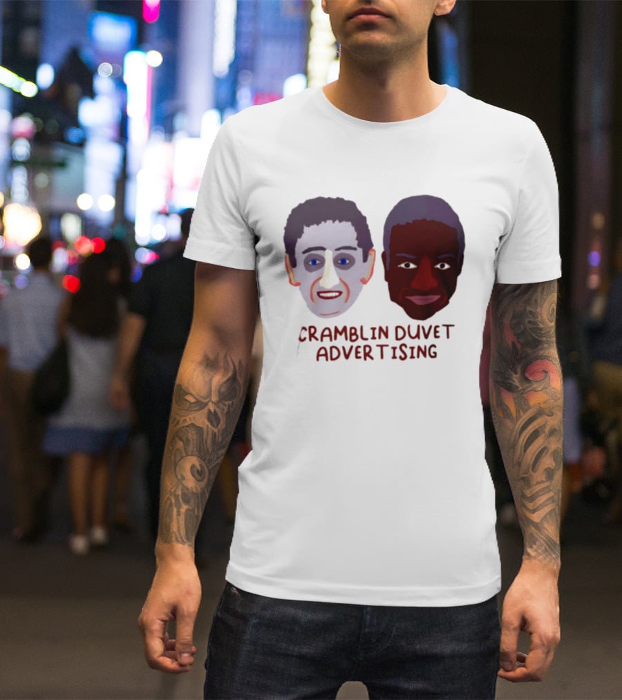 Cramblin Duvet Advertising Comedy TV Show Faces T-Shirt
