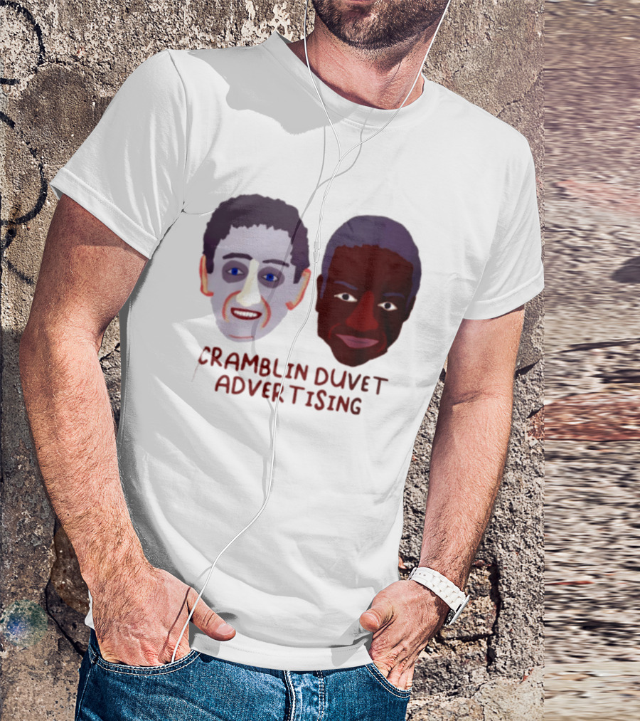 Cramblin Duvet Advertising Comedy TV Show Faces T-Shirt