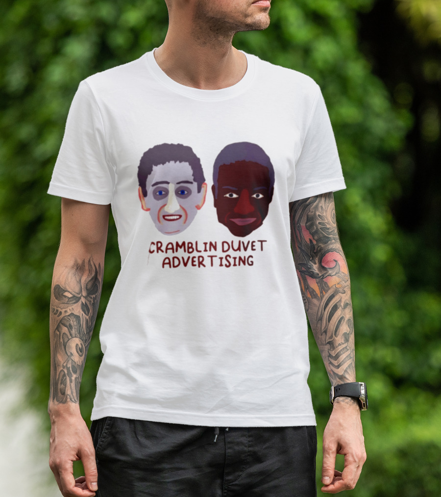 Cramblin Duvet Advertising Comedy TV Show Faces T-Shirt