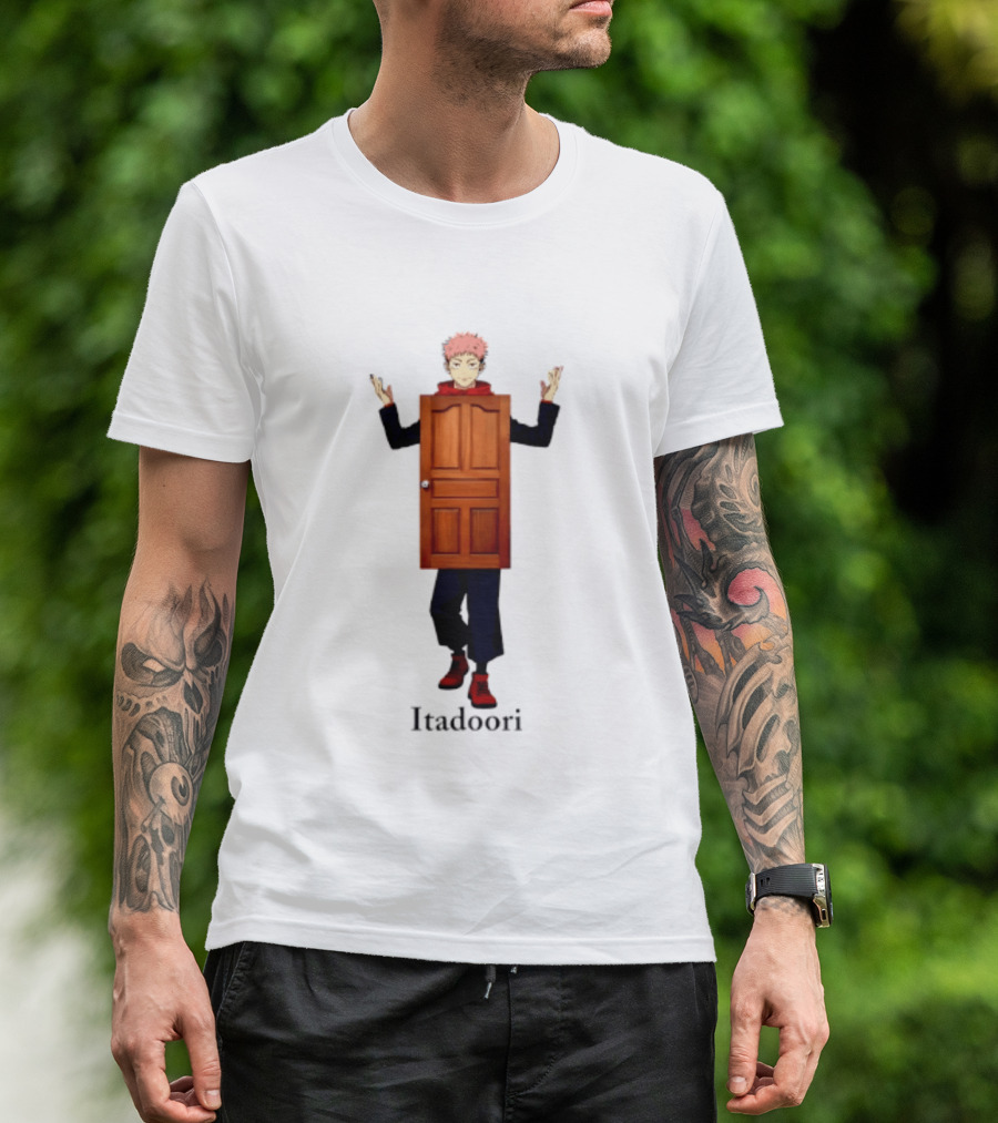 Yuji Itadori Door Jujutsu Kaisen Anime Itadoori T-Shirt
