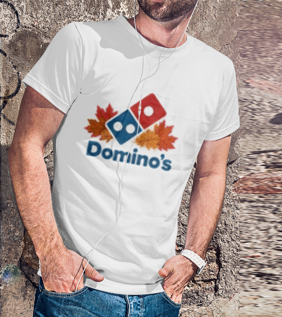 Domino's Thanksgiving Autumn Leaves Pizza Celebration T-Shirt