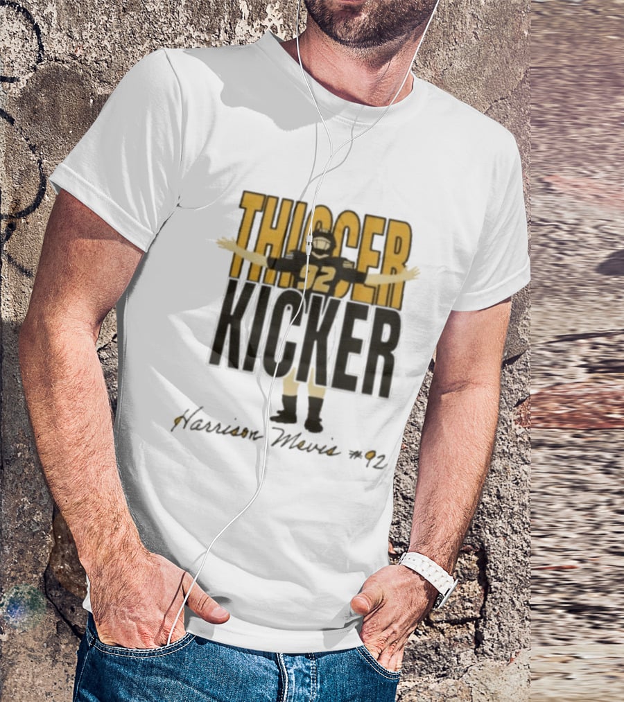 Harrison Mevis 92 Thiccer Kicker Football Player T-Shirt