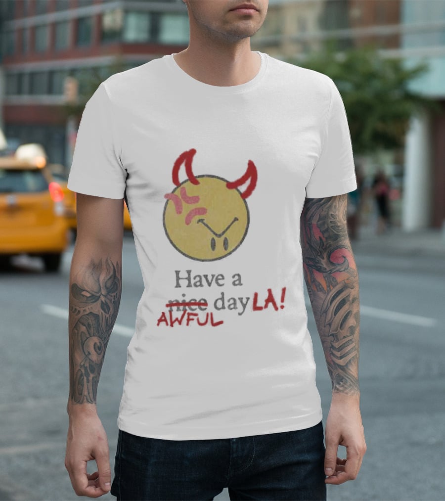 Isaiah Rashad Awful Day LA Anniversary Show 2026 Souvenir T-Shirt
