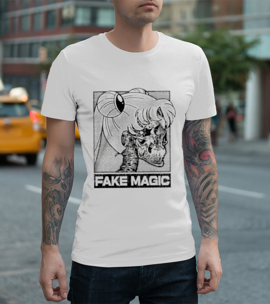 FAKE MAGIC Skull Anime Goth Sailor Moon T-Shirt