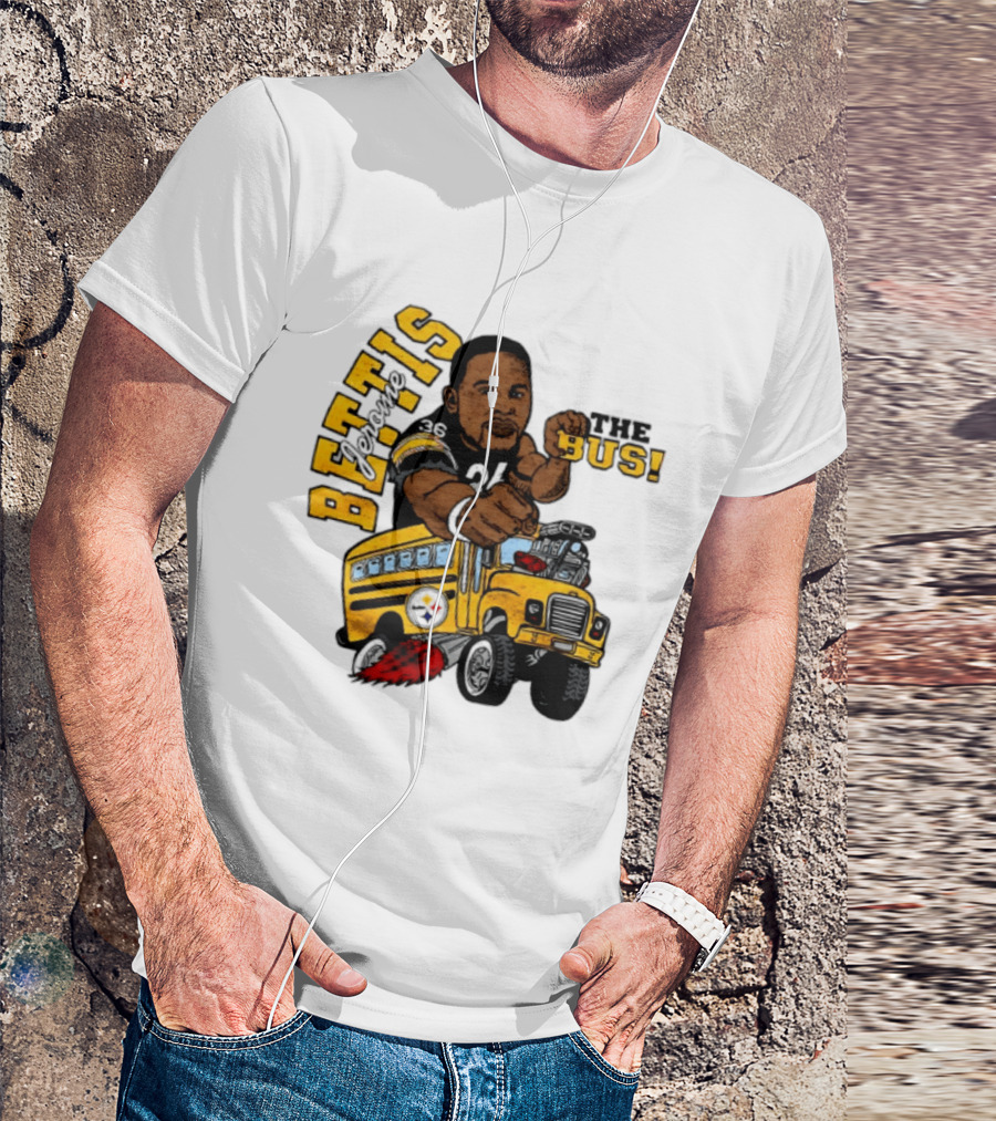 Pittsburgh Steelers Jerome Bettis The Bus Caricature Bettis The Bus T-Shirt