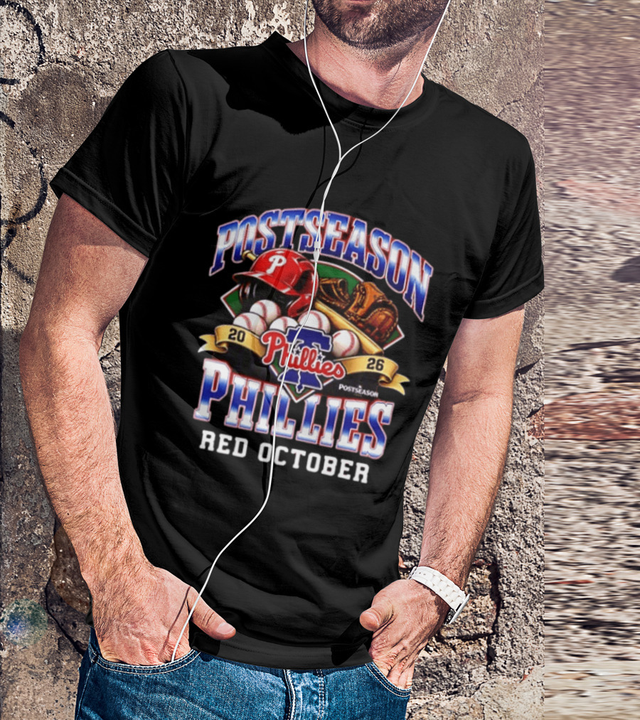 2026 Postseason Philadelphia Phillies Red October Phillies Postseason T-Shirt