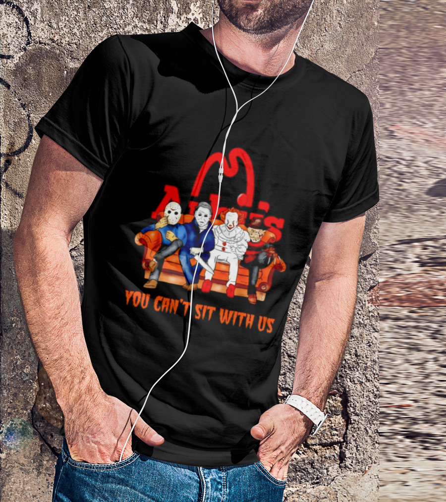 Arby's Horror Movie Friends Halloween 2026 You Can't Sit With Us T-Shirt