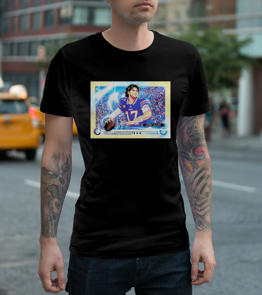 Josh Allen 1 Of 1 Anime Superfractor 2026 Bowman Football Card T-Shirt