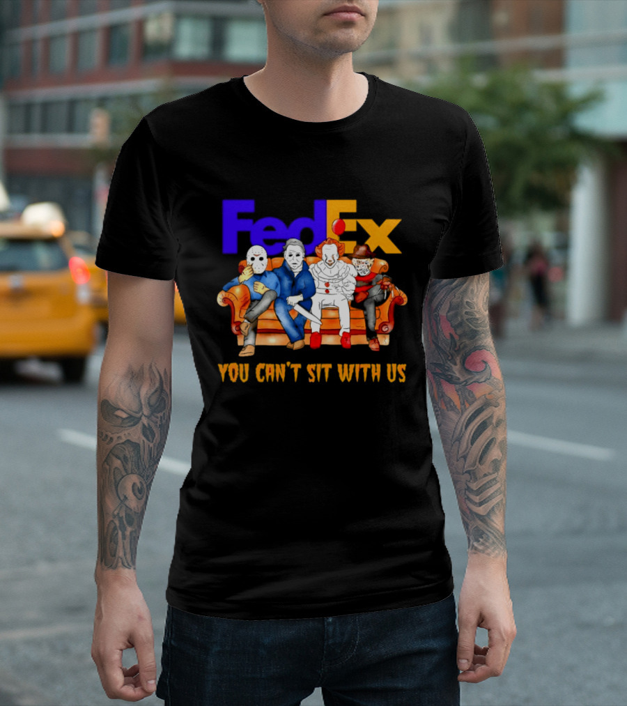 FedEx Horror Friends Halloween 2026 You Can't Sit With Us T-Shirt