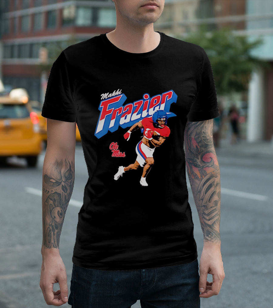 Makhi Frazier Ole Miss Rebels Football Player NCAA T-Shirt