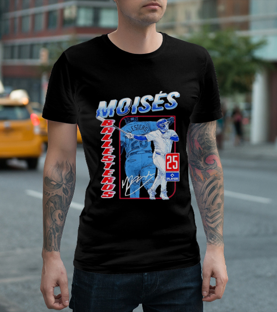 Moisés Ballesteros 25 Chicago Player Baseball T-Shirt