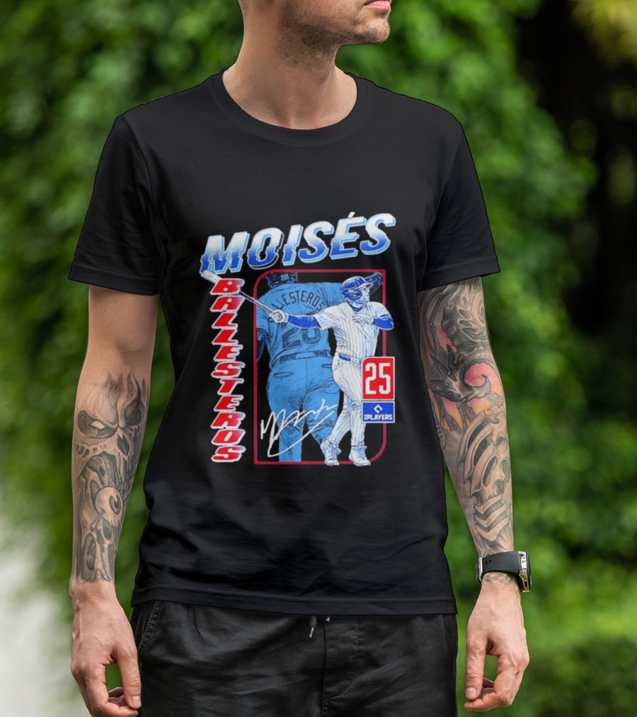 Moisés Ballesteros 25 Chicago Player Baseball T-Shirt