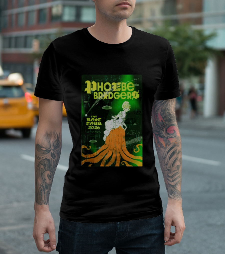 Phoebe Bridgers The Lost Tour 2026 Washington DC 09/29/26 With Alex G T-Shirt