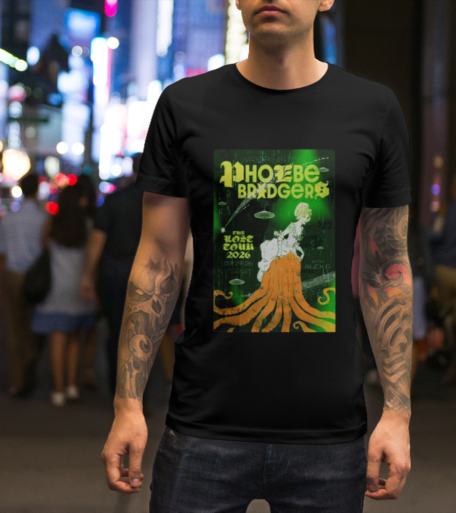 Phoebe Bridgers The Lost Tour 2026 Washington DC 09/29/26 With Alex G T-Shirt