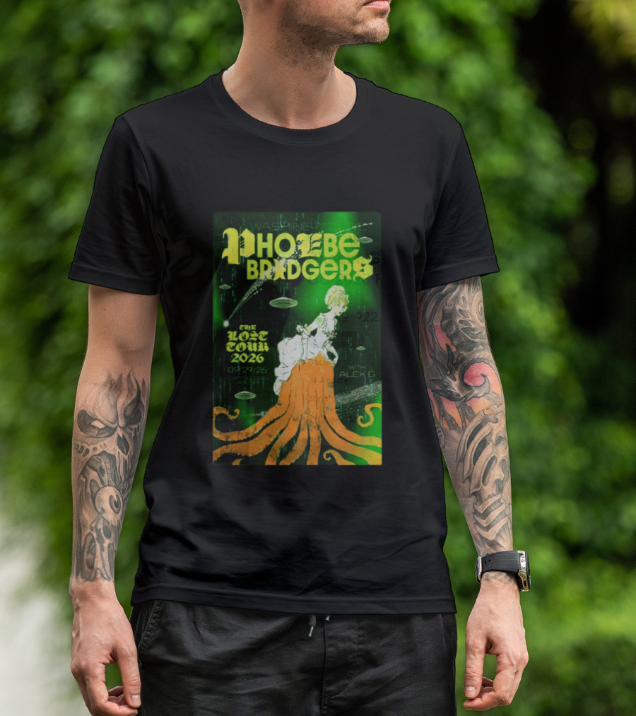 Phoebe Bridgers The Lost Tour 2026 Washington DC 09/29/26 With Alex G T-Shirt
