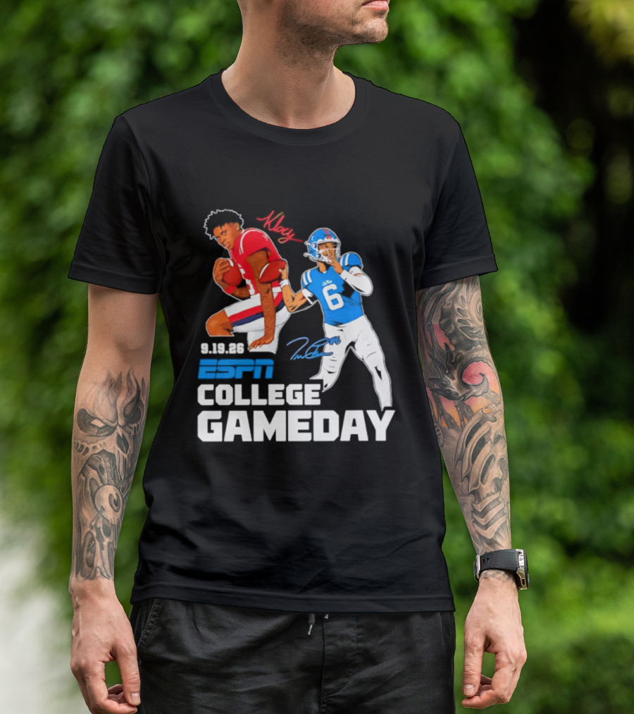 Ole Miss Football 2026 ESPN College Gameday King Number 6 T-Shirt