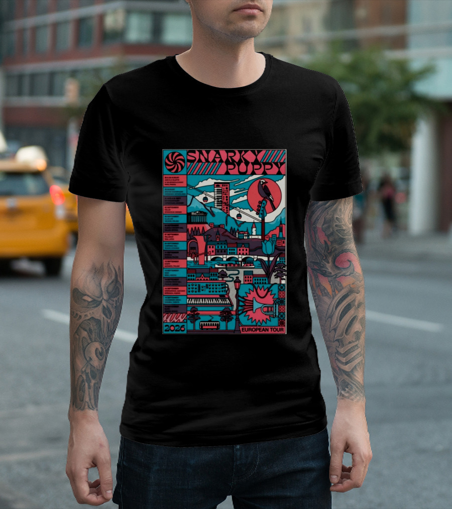 Snarky Puppy European Tour 2026 Dates And Cities T-Shirt