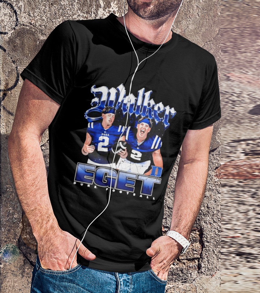 Walker Eget Duke Blue Devils Football 90s T-Shirt