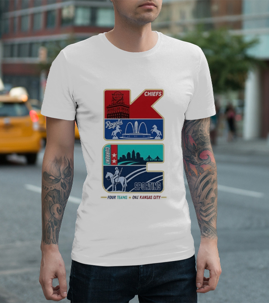Chiefs Royals Current Sporting Kansas City Western Auto T-Shirt