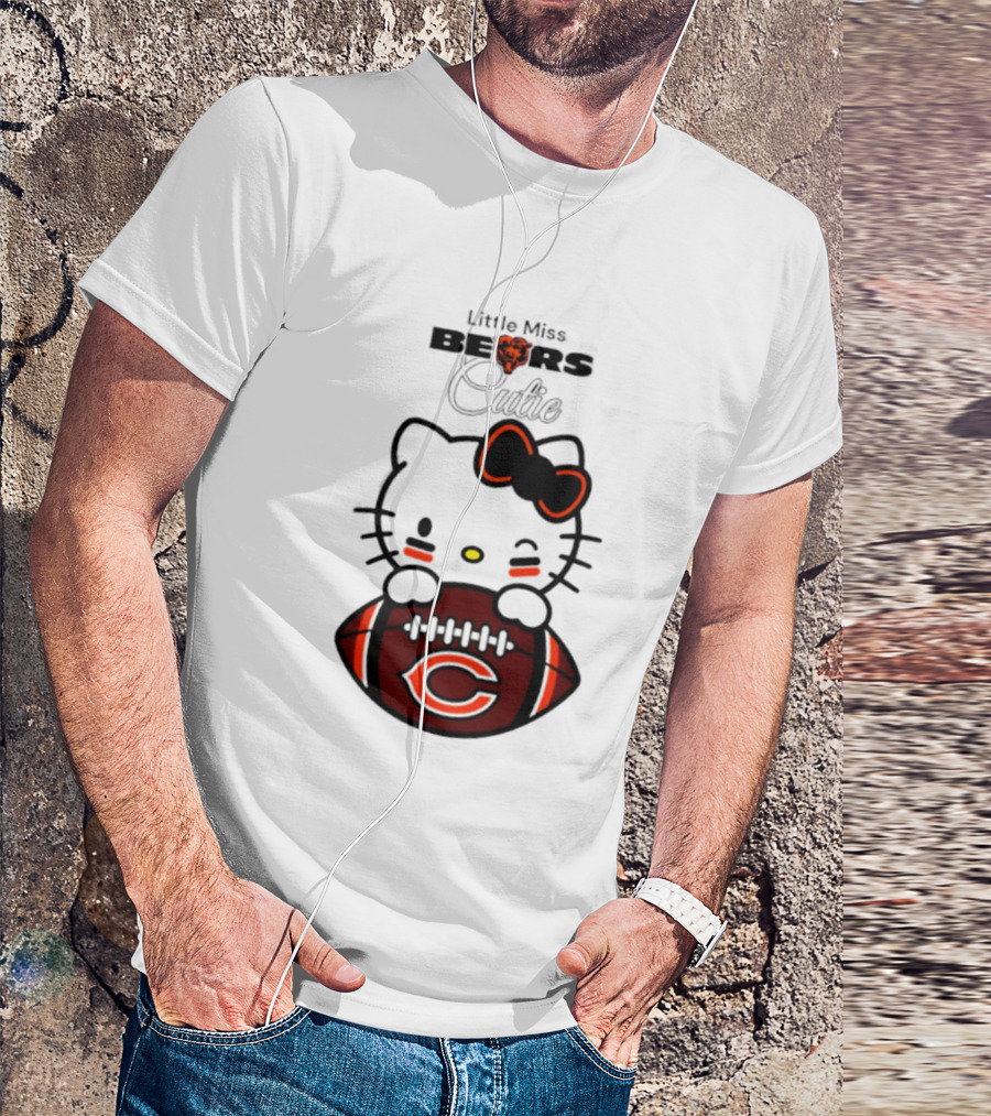 Chicago Bears 2026 Hello Kitty Little Miss Bears Cutie Football Edition T-Shirt