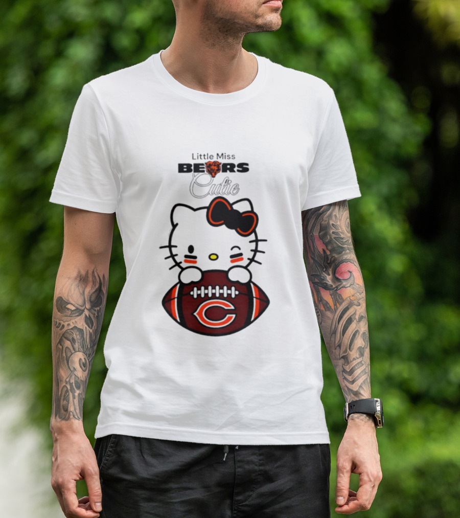 Chicago Bears 2026 Hello Kitty Little Miss Bears Cutie Football Edition T-Shirt