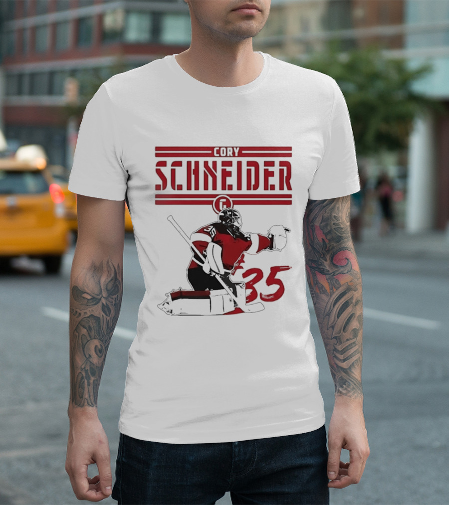 Cory Schneider New Jersey Devils Hockey Player 35 T-Shirt