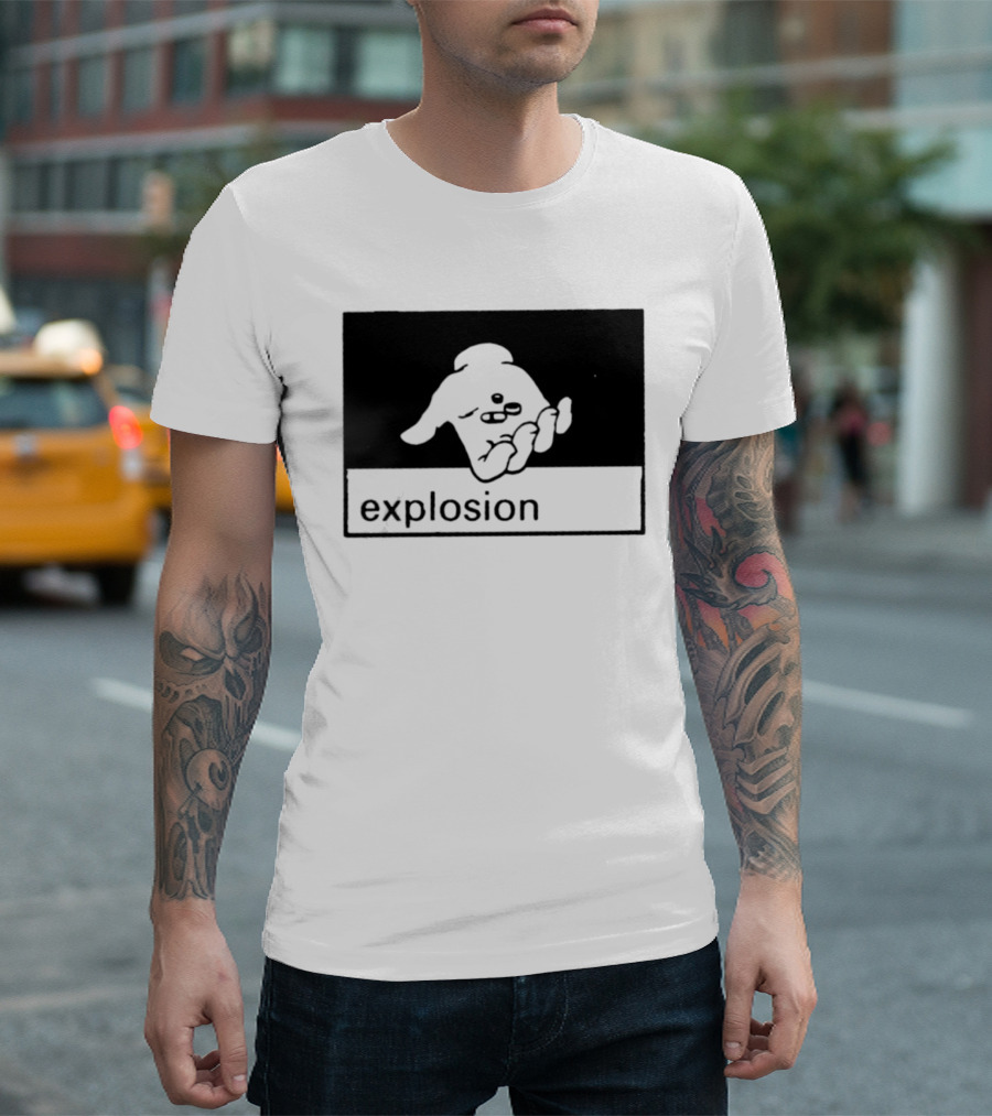 Explosion Hand Holding Pills Medication T-Shirt