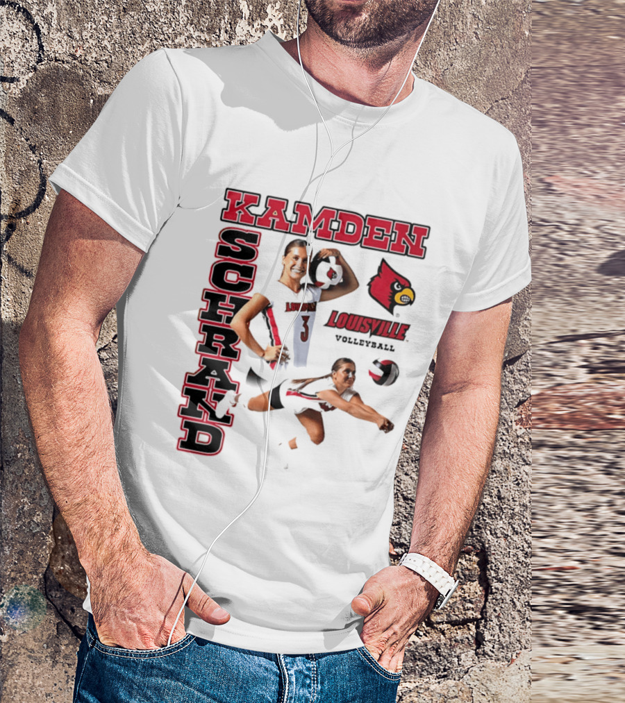 Kamden Schrand Louisville Cardinals Volleyball NCAA Sports Team Player Action T-Shirt