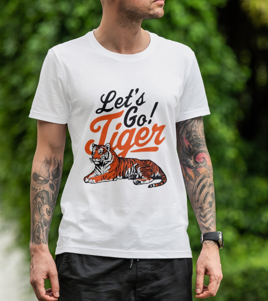 Let's Go Tiger Cincinnati Bengals Football Fan Gear T-Shirt